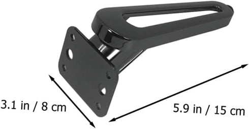 2pcs NUOBESTY Heavy Duty Metal Furniture Support Feet Black Sofa Legs Replacement for Couch Nightstand Tv Cabinet Bed