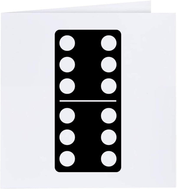 Azeeda 'Domino Game Tile' Blank Greeting Card (GC00086415)
