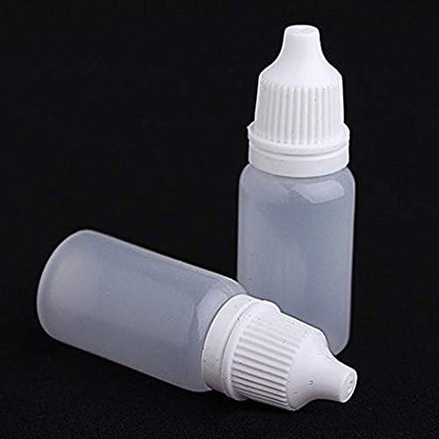 12 PCS 30ml 1oz Empty Refillable LDPE Plastic Squeezable Eye Dropper Bottles with Screw Caps and Plugs