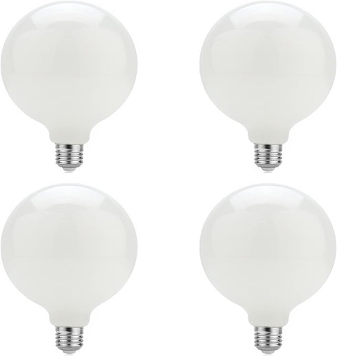 G25 LED Light Bulbs 7W Round Light Bulbs 60 Watt Equivalent Cool White 6500K E26 Medium Base G80 Globe Shape LED Glass