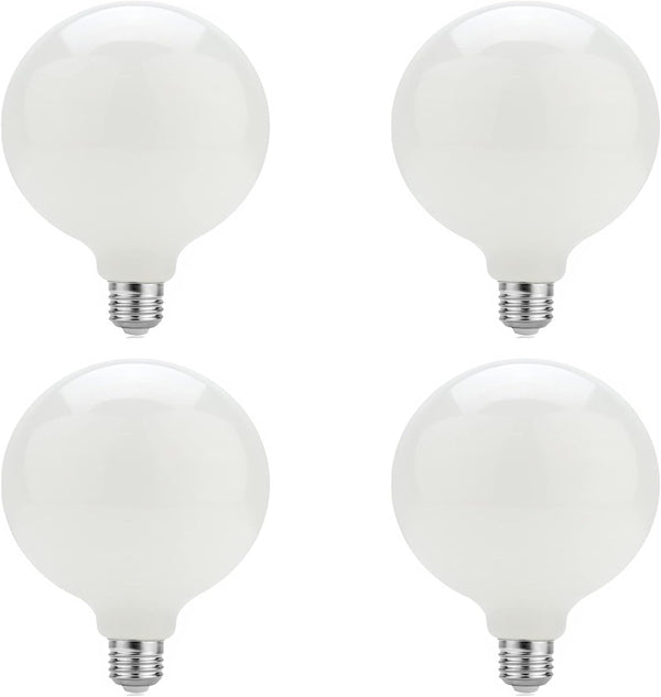 G25 LED Light Bulbs 7W Round Light Bulbs 60 Watt Equivalent Cool White 6500K E26 Medium Base G80 Globe Shape LED Glass