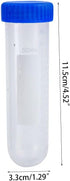 YS0911 50mL 3Pcs/Pack 50ml Professional Centrifuge Tubes Kit with Writable White Tabs Leak-Proof Screw Caps Clear Lab