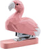 Wooden Animal Stapler, Flamingo Desktop Stitcher Art Figurine for School Office Stationery
