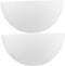 25mm Half-Round Plastic Mushroom Lampshade 2PCS Decorative Dome Replacement for Table Floor