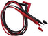 Retractable PVC Tip Test Lead Set, Right Angle, Adjustable Length in Red and Black