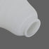 2 Pack 2-1/8-Inch G0075 White Frosted Spiral Textured Glass Lamp Shades, Bell Shaped Light Fixture Replacement Globe