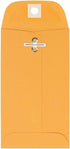 LUXPaper #5 1/2 Coin Envelopes, Clasp, 3 1/8" x 5 1/2", Golden Kraft, 50 Qty