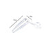 100 Pieces Microcentrifuge Tubes 0.5ml Microcentrifuge Tubes Mini Centrifuge Tubes Plastic Microcentrifuge Test Tubes with Attached Lid, Transparent