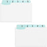 Paper Junkie Index Card Dividers Numbers 1-31 - 3 x 5 in Turquoise UV-Laminated Tabs, 2-Pack