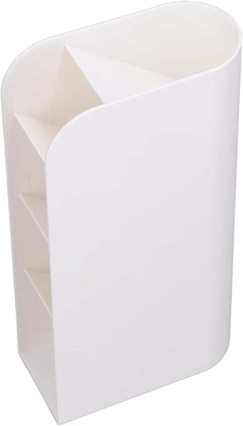Zerodis Vertical Pen Organizer - White Desk Organizer Pen Holder for Office, School, Home & Art Supplies