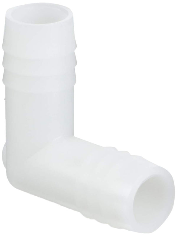 365HB-10N-pk10 Par-Barb Union Elbow Fitting, 90 Degree Angle, Nylon, 5/8" Hose Barb x 5/8" Hose Barb, White (Pack of 10)