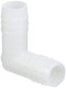 365HB-10N-pk10 Par-Barb Union Elbow Fitting, 90 Degree Angle, Nylon, 5/8" Hose Barb x 5/8" Hose Barb, White (Pack of 10)