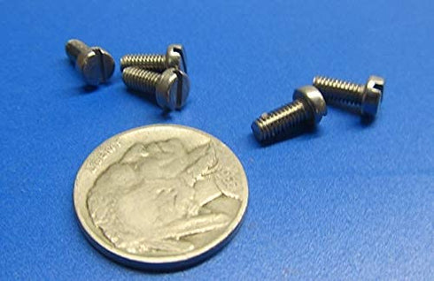 K-mac 18-8 M1 .25 mm 3 mm 5 Stainless Steel Narrow Cheese Head Slotted Machine Screws, x Thread x Length, Pcs