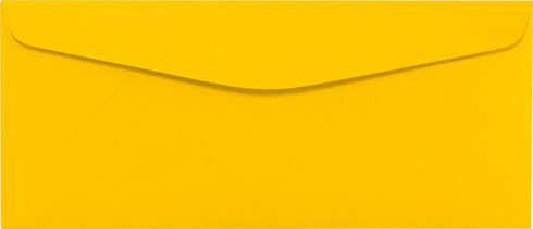 LUXPaper #10 Commercial Flap Business Envelopes | Sunflower Yellow | 4 1/8" x 9 1/2" | 80lb. Text | 50 Qty