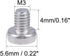 uxcell M3x4mm Machine Screws, 30Pcs Pan Phillips Cross Head Screw, 304 Stainless Steel Fasteners