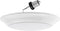 Diodesy- 7-Inch Round Flush Mount Disk Hardwire Light Fixture Retrofit Ceiling White