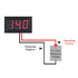 5 Pack DC 5-120V Digital Mini Voltmeter, 2 Wire 0.56 inch LED Display Panel for Motorcycle Battery Monitor