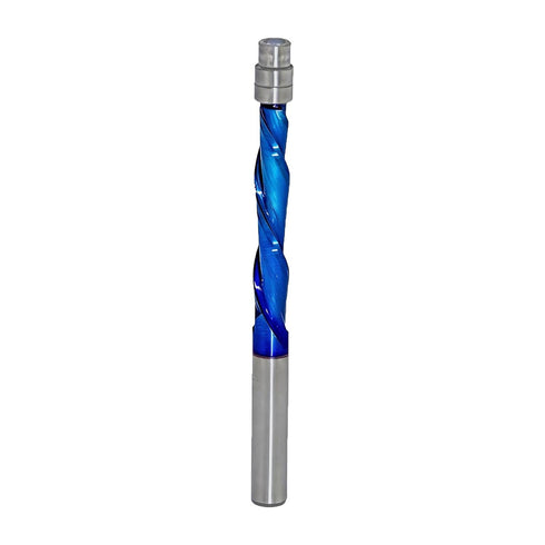 Downcut Spiral Flush Trim Router Bit Solid Carbide 1/4 Inch Shank Cutting