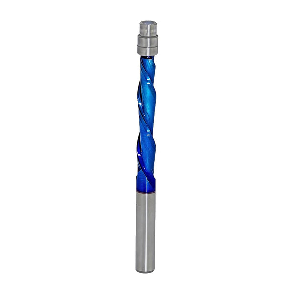 Downcut Spiral Flush Trim Router Bit Solid Carbide 1/4 Inch Shank Cutting