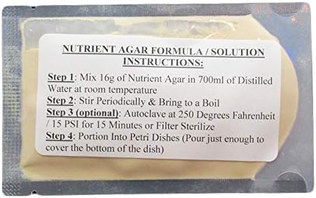 Nutrient Agar Kit, 20 Sterile Petri Dishes with Lids & 20 Sterile Cotton Swabs