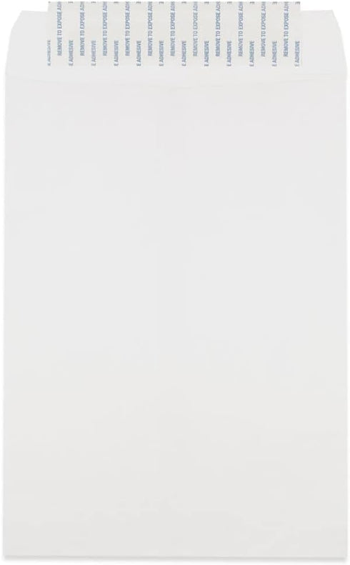 JAM PAPER 7 1/2 x 10 1/2 Open End Commercial Envelopes with Peel and Seal Closure - White - 50/Pack by JAM Paper