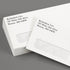 LUXPaper #10 Business Window Envelopes | 50 Qty | Commercial Flap | 4 1/8" x 9 1/2" | Bright White | 24lb. Text