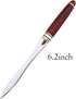 Chris.W Wood Handle Letter Opener, Envelope Slitter Tea Knife, Stainless Steel Blade, 6.2"