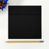 LUXPaper Square Invitation Envelopes | Peel & Press | 6" x 6" | Midnight Black | 50 Qty | 80lb. Text