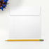 LUXPaper Square Invitation Envelopes, Peel & Press, 5 3/4" x 5 3/4", White Linen, 80lb, 50 Qty