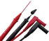 Retractable PVC Tip Test Lead Set, Right Angle, Adjustable Length in Red and Black