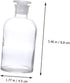 1pc Clear Reagent Bottle, Powder Container for Liquid Storage, Lab Vials, Small Apothecary Jars