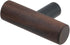 4-Pack 1.97" Antrader Walnut Wood Drawer Pulls, Single Hole T Kitchen/Wardrobe/Cabinet Door Pull Handle with Mounting