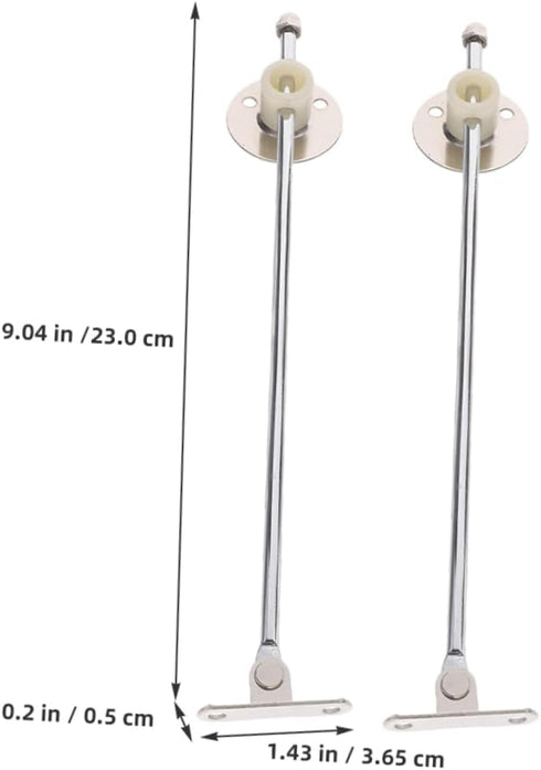 2pcs jojofuny Kitchen Cabinet Hinge Support for Flap Doors Iron Drop Leaf Lid Supports for Cabinets Bedside Tables
