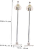 2pcs jojofuny Kitchen Cabinet Hinge Support for Flap Doors Iron Drop Leaf Lid Supports for Cabinets Bedside Tables