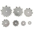 304 Stainless Steel Dispersing Disc, 30-500mm Dispersion Impeller Blade Paddle with 8mm Shaft Hole, Dia 150mm