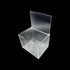 1PC U-Slot Dental Bib Dispenser Storage Box with Cover, Durable Acrylic Dental Bib Organizer Transparent Plastic Holder