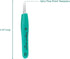 Excelta Very Fine Point Tweezers, Straight Ergonomic, Anti-Magnetic Stainless Steel, 0.5" Height, 5.25" Length