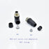 2Pcs M12 4 Pin Female Connector, 12mm A Code Industrial Circular Connector, IP67 250V 4A AC/DC