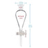 stonylab Borosilicate Glass 125 ml Heavy Wall Conical Separatory Funnel with 24/29 Joints and PTFE Stopcock