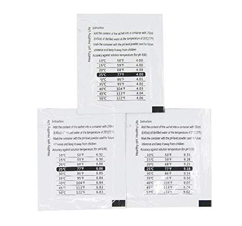 DuvinDD 18 Pack pH Meter Buffer Solution Powder, Calibration Solution Packets for Precise pH Meter