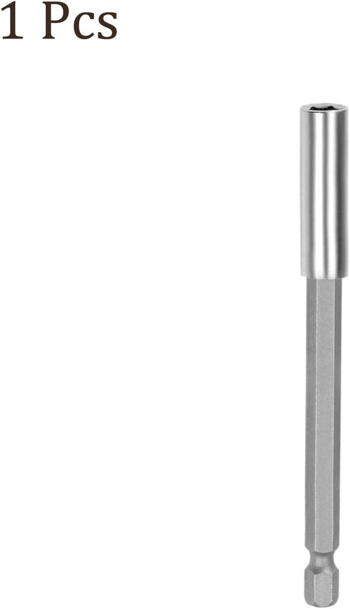 Magnetic Extension Bit Holder, 4 Inch Length x 1/4 Inch Hex Shank for Screwdriver Drill Bits