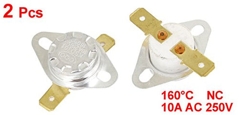 Uxcell a13103100ux1198 Replaceable 2 Piece Ceramic Thermostat Temperature Control Switch 160 Celsius
