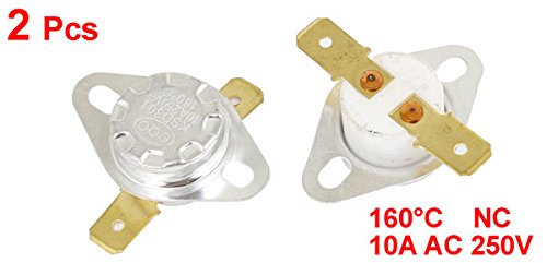 Uxcell a13103100ux1198 Replaceable 2 Piece Ceramic Thermostat Temperature Control Switch 160 Celsius