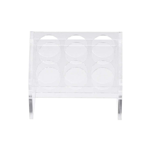 uxcell Slant Rack Acrylic Test Tube Holder, Clear, 6 Wells for 50ml Centrifuge Tubes