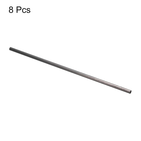 uxcell 8Pcs Carbon Fiber Tube, 2.5 x 5 x 200mm Pultruded Tubing for RC Airplane, Kite Wing Tube