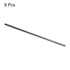 uxcell 8Pcs Carbon Fiber Tube, 2.5 x 5 x 200mm Pultruded Tubing for RC Airplane, Kite Wing Tube