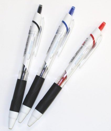 Uni-ball Jetstream Extra Fine Point Retractable Roller Ball Pens, 0.5mm - 3 Color Ink Value Set