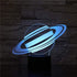 MOUDOAUER 3D 7 Planet Saturn Acrylic Night Light Color Change LED Desk Lamp Touch Decor US