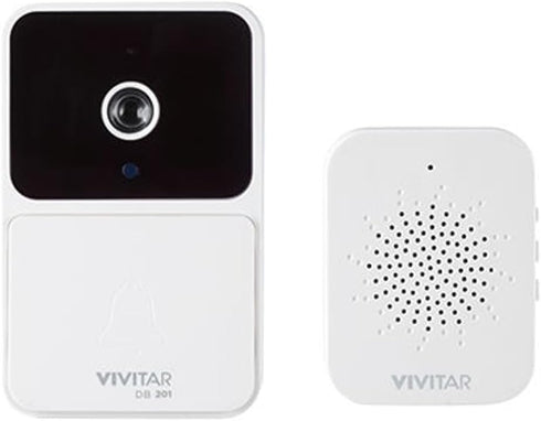 Vivitar Smart Security WiFi Doorbell Camera w/USB Chime Kit DB201