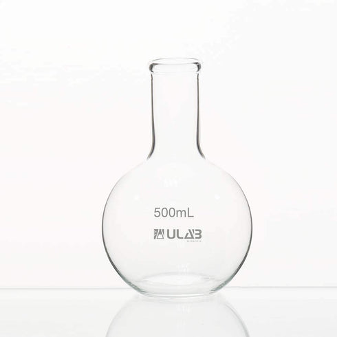 ULAB Boiling Flask Set, 2 Sizes 250ml 500ml, Borosilicate 3.3 Glass Material, UBF1007